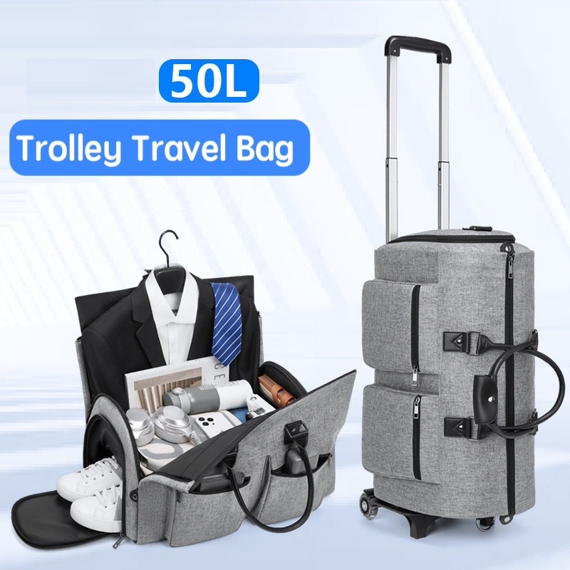 Tas Pembawa Perjalanan Penyimpanan Pakaian Tahan Air Tas Koper Kapasitas Besar Bisnis Formal tas sel