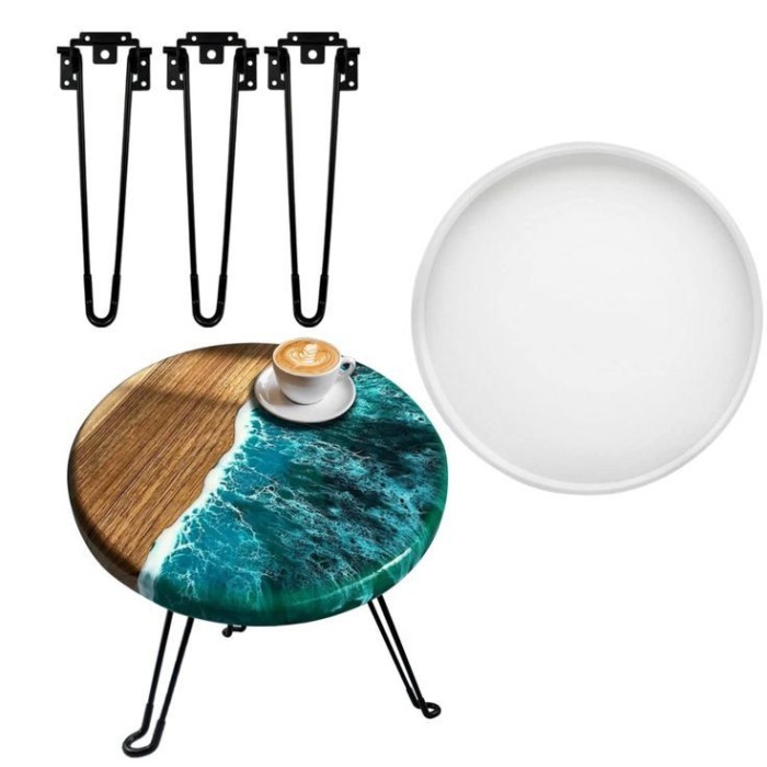 Cetakan Resin Silikon Untuk Meja Bulat Kaki Meja