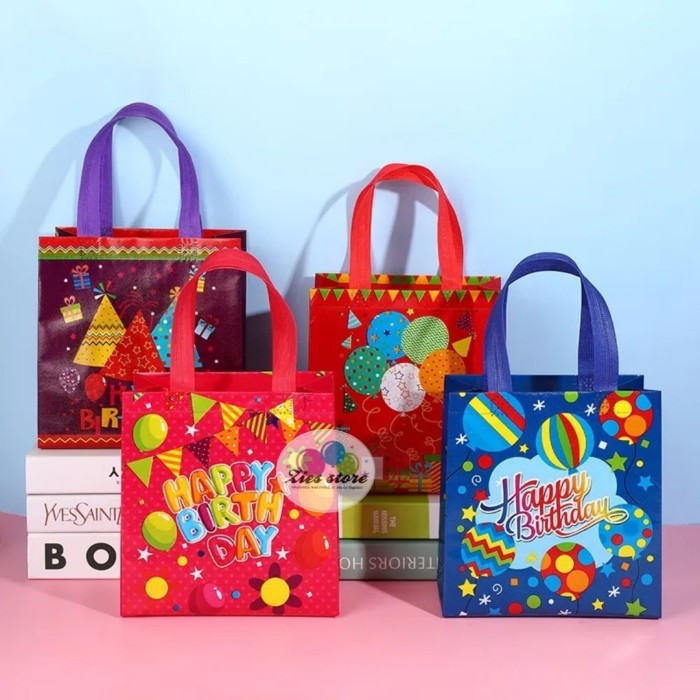 

cusss order] Tas souvenir ulang tahun / Goodie bag motif happy birthday -s
