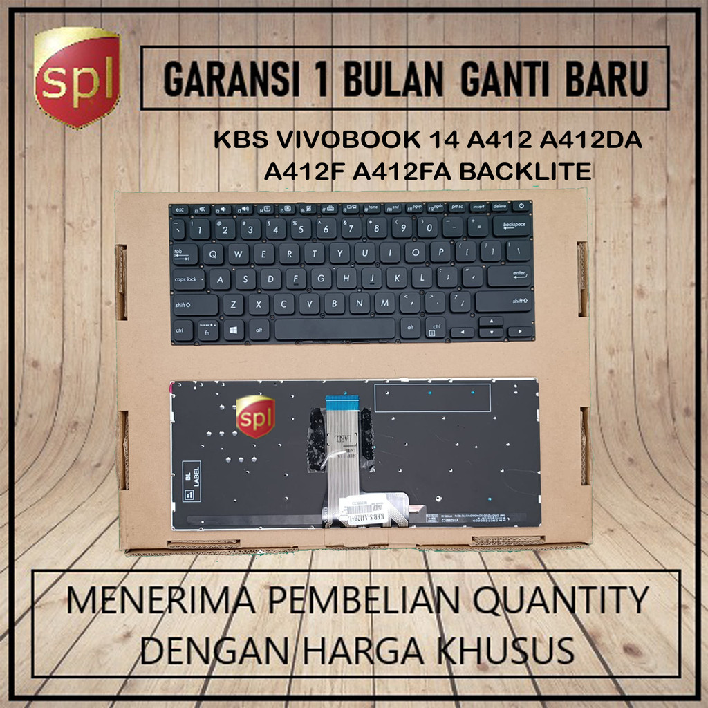 Keyboard Laptop Asus Vivobook 14 a412 a412da a412f a412fa Backlite