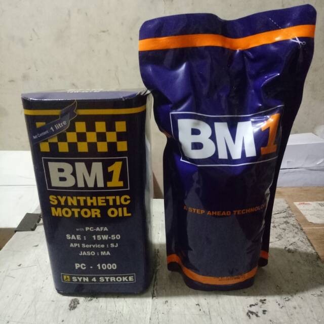 TERLARIS TERLARIS OLI BM1 1L 1 LITER 15W-50 JASO MA API SJ FULL SYNTHETIC MURAH MURAH