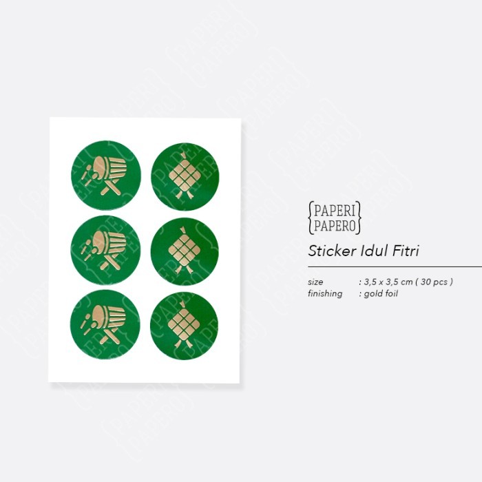 

Terlaris Sticker Idul Fitri - Stiker Segel Tempel Hijau / Green (30 pcs) SALE