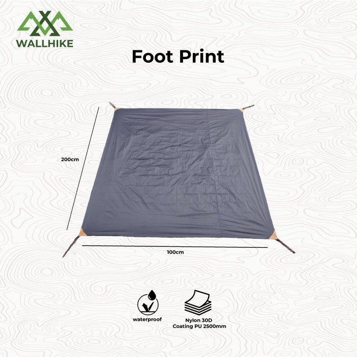 Soniaa_ Footprint Wallhike / Alas Tenda Camping 200X200 / 200X100 / 200X80 Alas Tarptent Pyramid