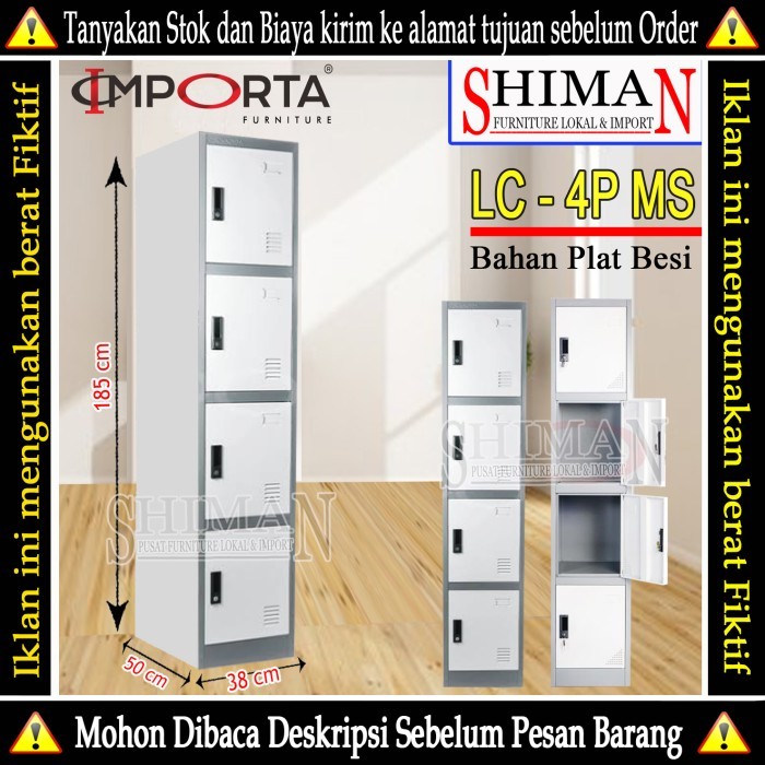 

Sale Lemari Loker Besi 4 Pintu Lc 4P Ms Importa