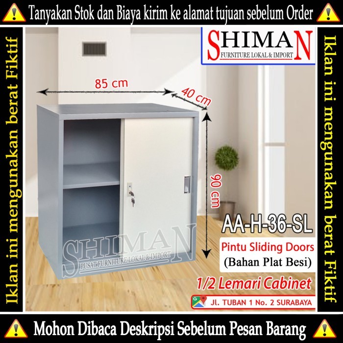 

Sale Lemari Arsip 1/2 Cabinet Full Plat Besi Aa H 36 Sl Bufalo