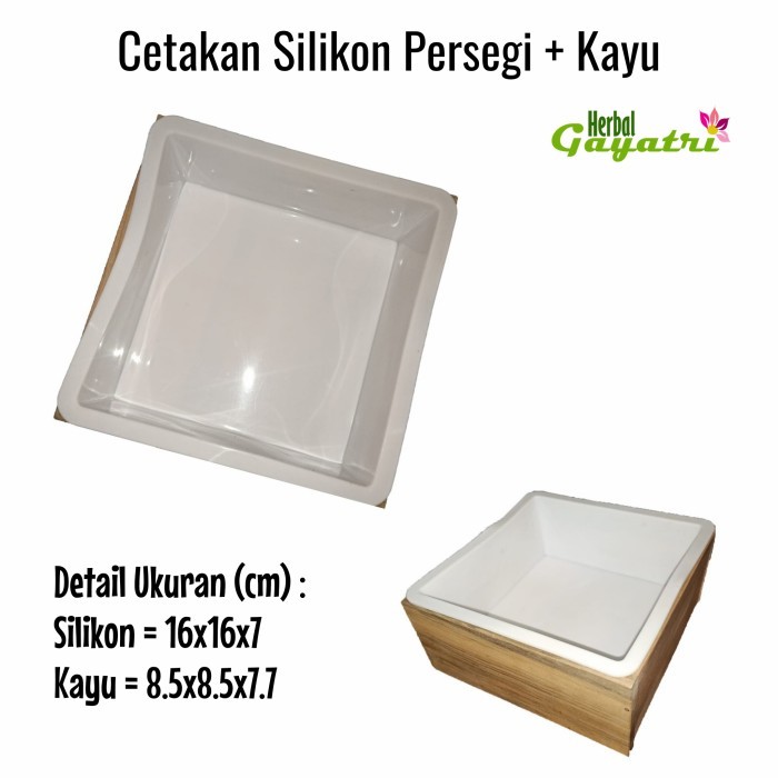 CETAKAN SABUN SILIKON + KAYU