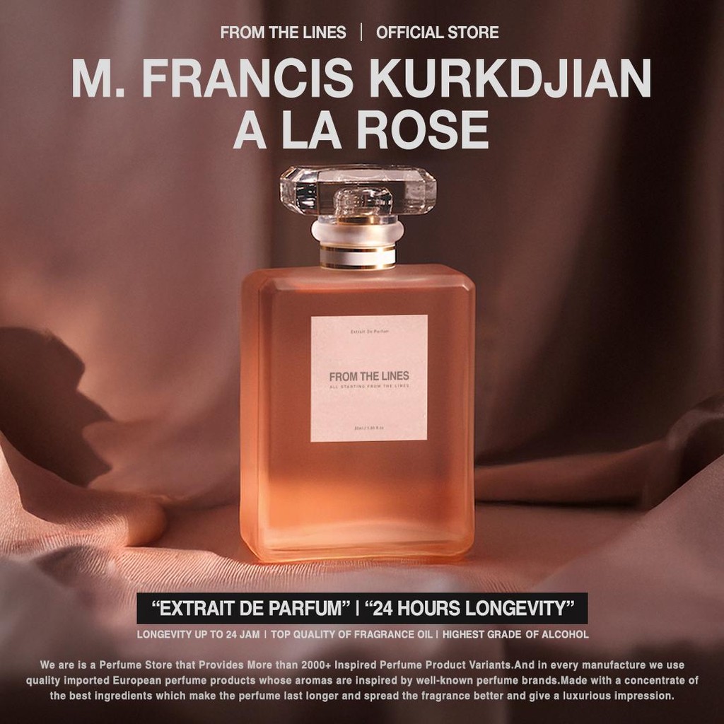 FTL - (PM01KF) MFK A LA ROSE BY FROM THE LINES | EXTRAIT DE PARFUM | L2