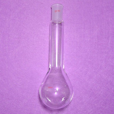 KJELDAHL FLASK LONG NECK FLASK 250ML 24/40 LAB GLASS PYRIFORM FLASK BRAND NEW