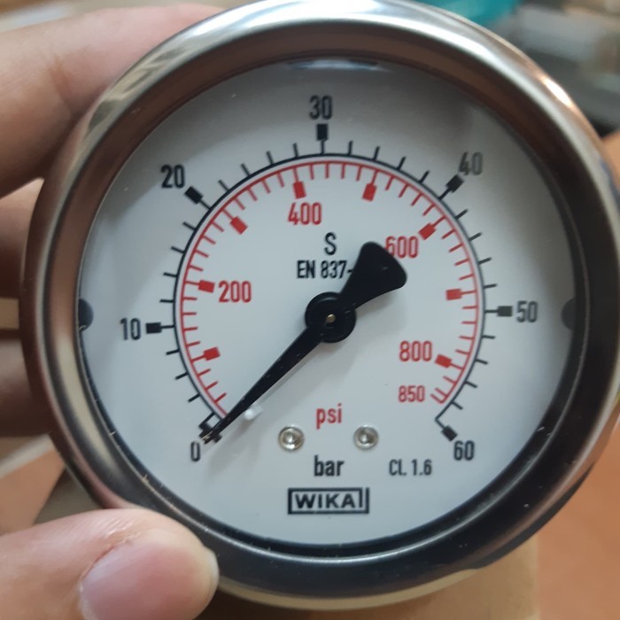 Pressure Gauge Wika 2,5" Payung 60 Bar