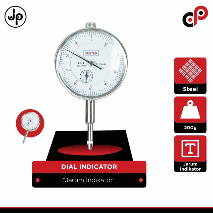 Dial Indicator 0 - 30Mm Dial Gauge Jarum Indikator