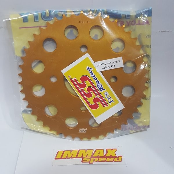 Gear Set Sss Cbr 150 Sonic 428 Gir Cnc Dural Alloy Alumunium Almunium Gold Emas Durallium Cb150R Nin