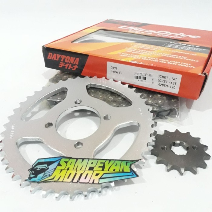 Gir Gear Set Girset Suzuki Satria F Fu Daytona 43 14 T 428 H 120 L Barang Langka