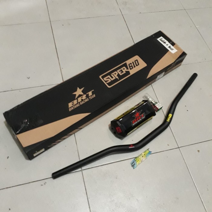 Stang Stir Cross Trail Fatbar Busa Kotak Brt Racing Hitam Barang Langka