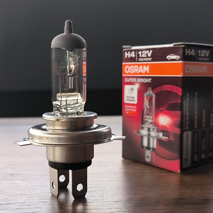 Lampu Halogen Osram H4 12V 130/90 Watt - Super Bright Barang Langka