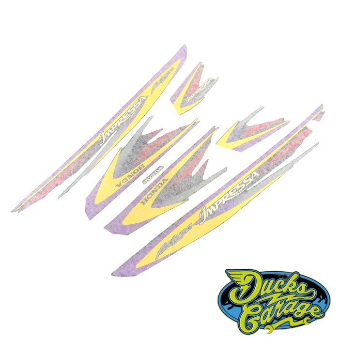 Striping Honda Astrea Impressa Detail Original Dua Laminasi Barang Langka