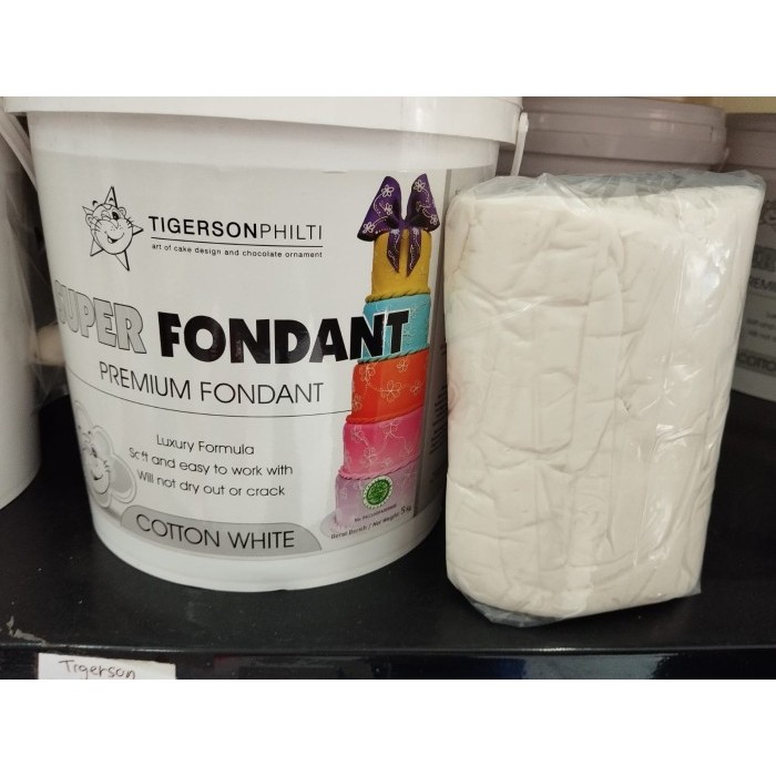 

Tigerson 1 Kg Super Fondant Icing Fondant Cotton White Putih Best Seller