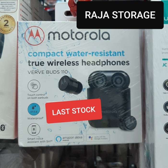 PROMO Motorola Verve Buds 110 TWS Bluetooth Headset Wireless with Alexa Bui
