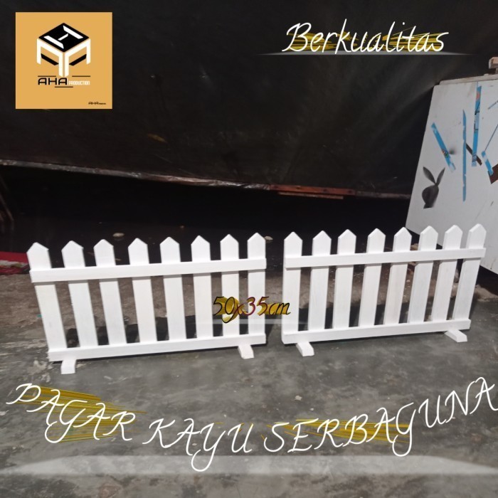 HOT SALE pagar kayu taman Pagar kandang kelinci Serbaguna 80 x 50 cm