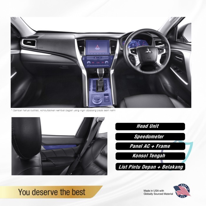 READY V-KOOL PPF INTERIOR PROTECTOR MITSUBISHI PAJERO SPORT 2023 - PANEL