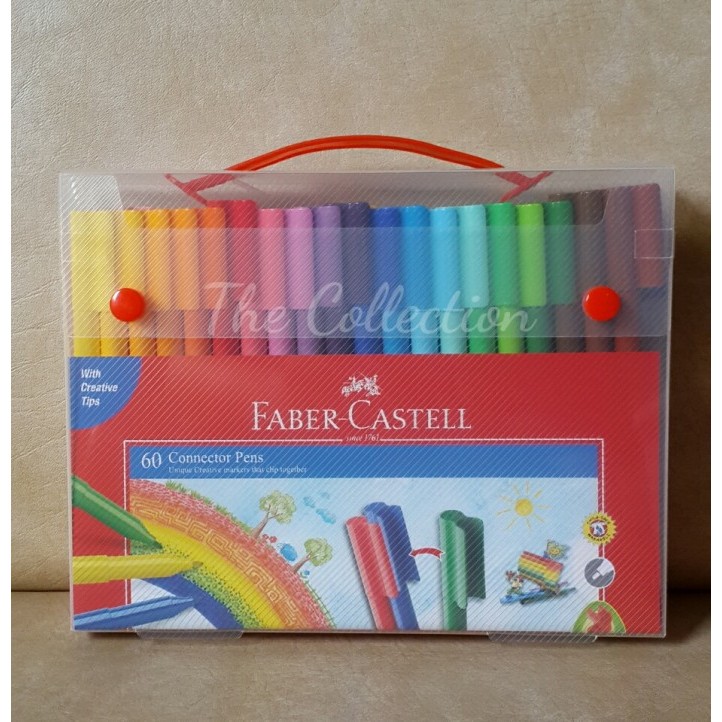 

TERLARIS! ATK0240FC 60 warna Connector pen Faber-Castell 60 warna 155071 spidol