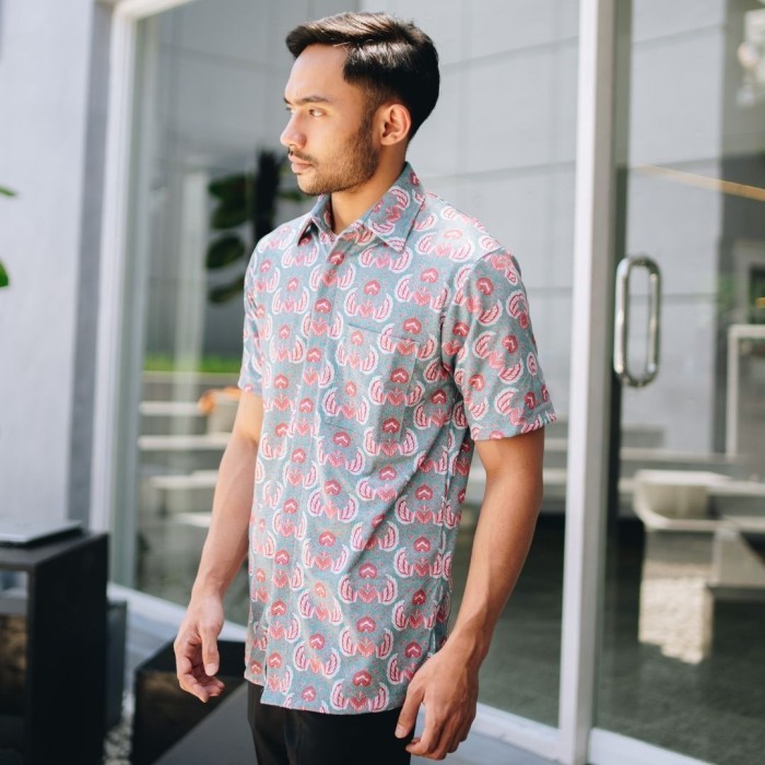 Kemeja Batik Lengan Pendek - Magani Nosweat - Spring Royale