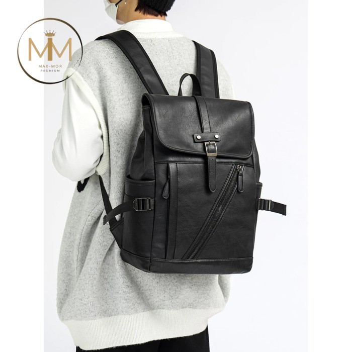

TERLARIS [MAX-MOR] M164 TAS RANSEL PRIA KULIT RANSEL LAPTOP PRIA BACKPACK KULIT PRIA MURAH!!! MURAH