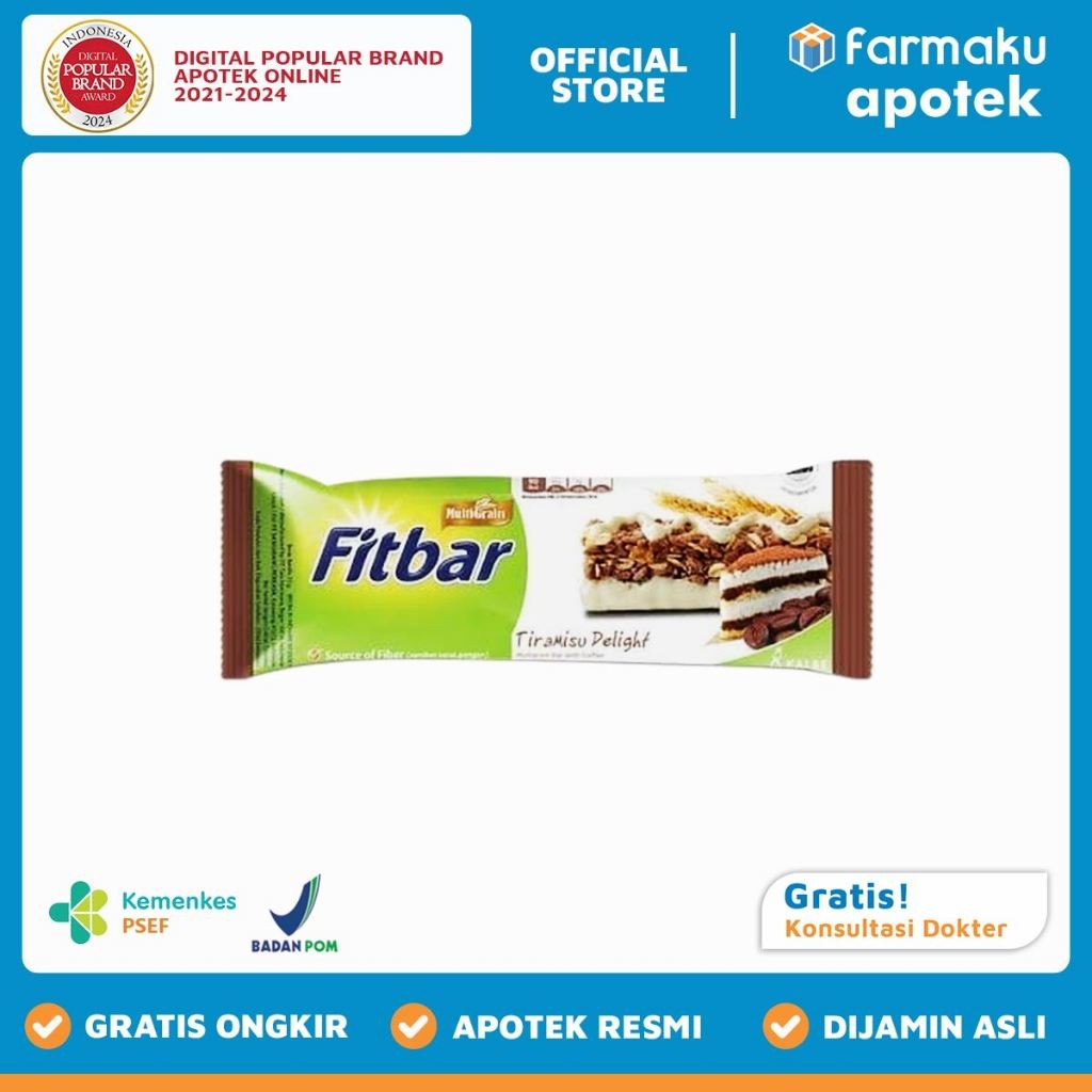 

Fitbar Tiramisu Delight Multigrain Bar 22 gr 1 Pcs - BIN
