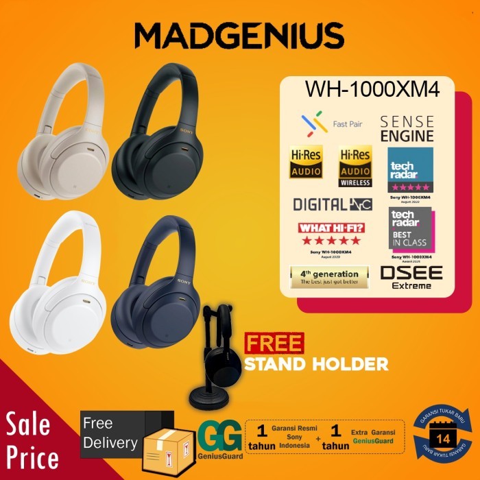 Sony Wh 1000Xm4 Wh-1000Xm4 Wh1000Xm4 Xm4 Wireless Headset Nc Original