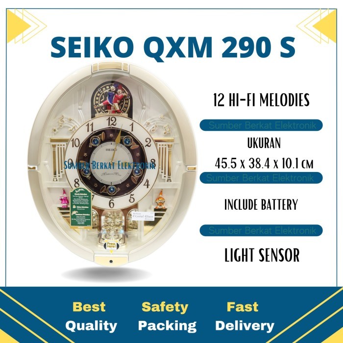 Jam Dinding Seiko - Qxm290S Melodies In Motion