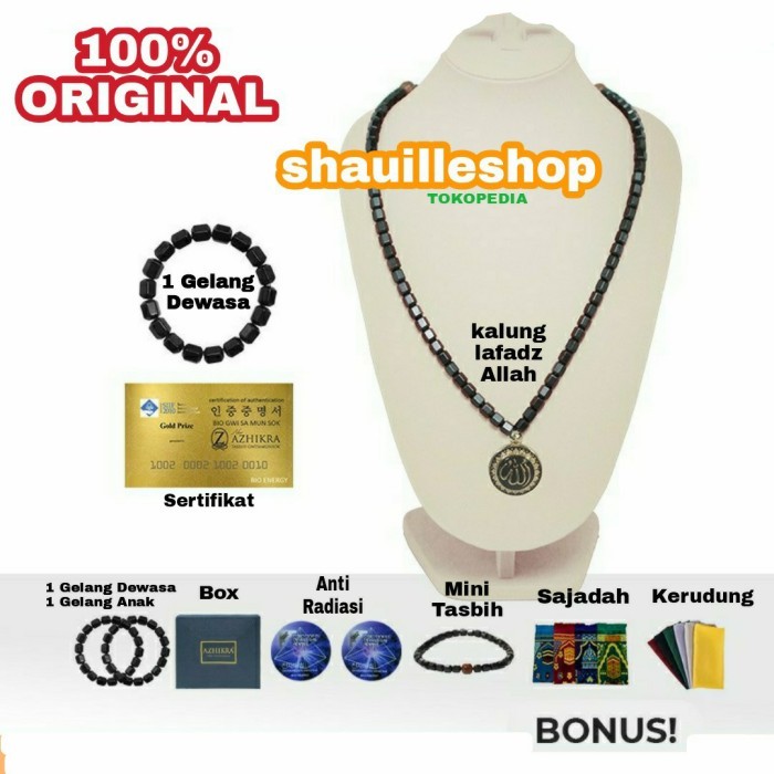 READY KALUNG GELANG KESEHATAN AZHIKRA ORI - TASBIH AZIKRA BLACK JADE AZZIKRA