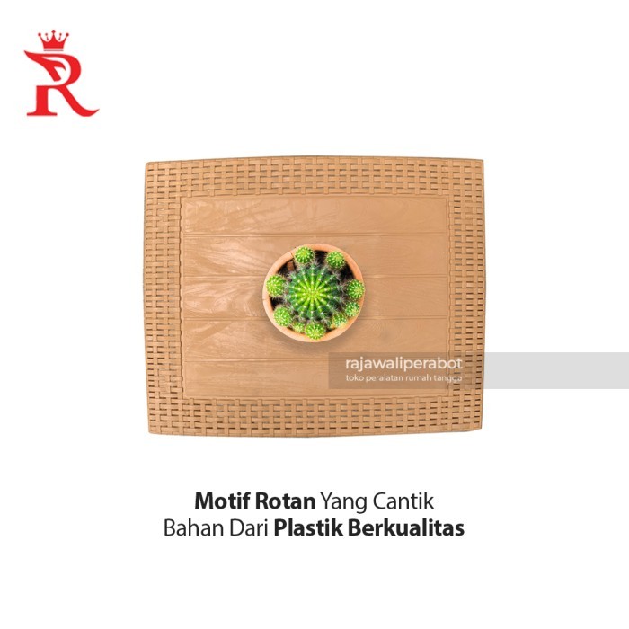 Meja Rotan Plastik Tabitha Meja Teras/ Tamu