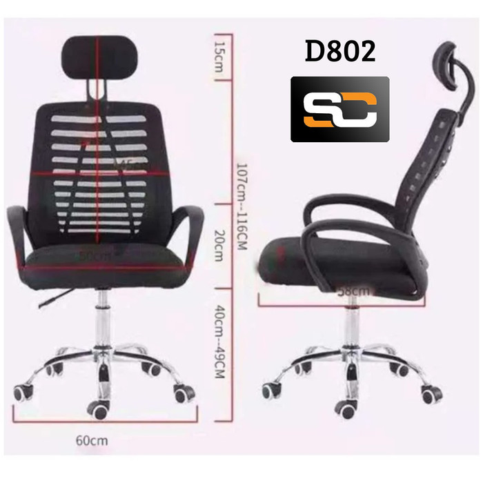 Kursi Kantor / Kursi Kerja / Kursi Direktur Tipe D802