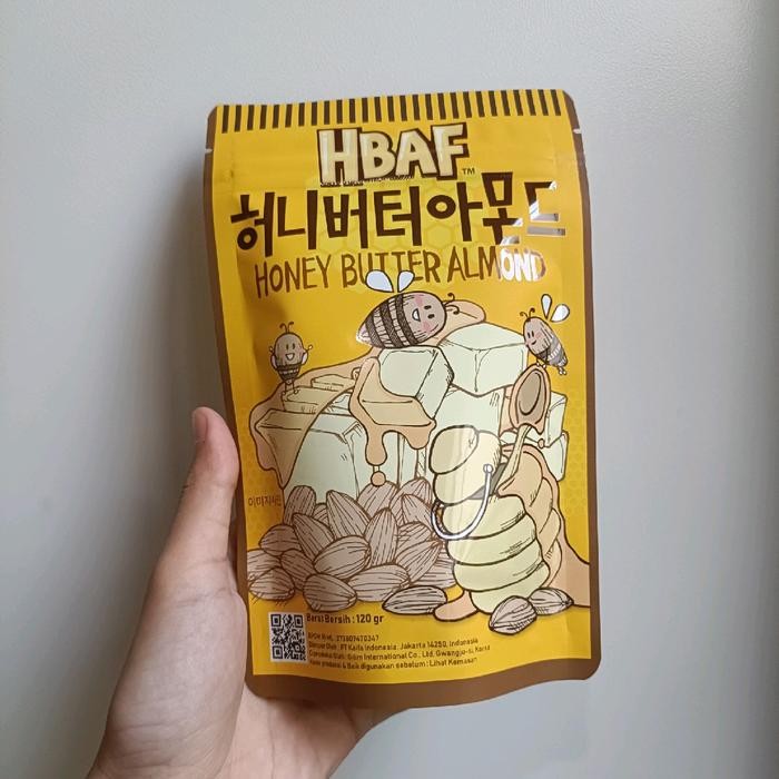

terbaru !!! hbaf - honey butter almond 120gr ready