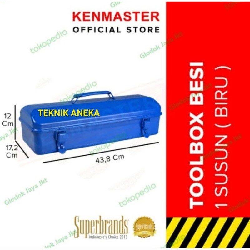 KENMASTER TOOL BOX BESI METAL KALENG