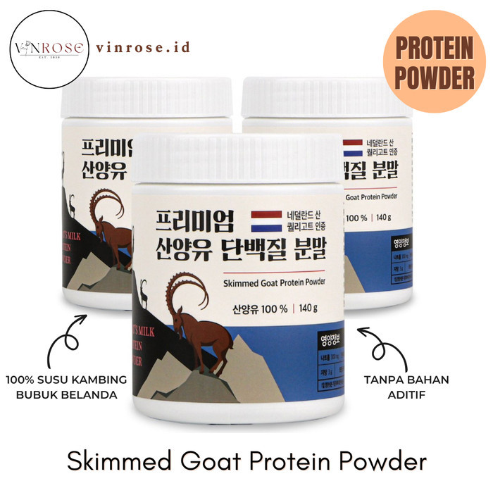 Skimmed Goat Protein Powder 140 Gr/ Susu Kambing/ Protein Powder