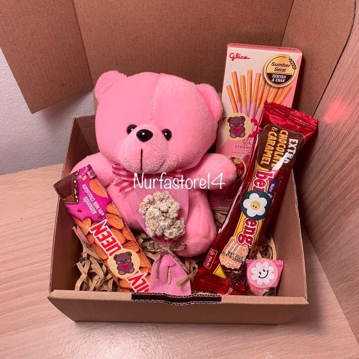 

Hampers Snack Box Giftbox/Kado Pink Series/Kado Valentine/Kado Ulang Tahun/Surprise/Hadiah