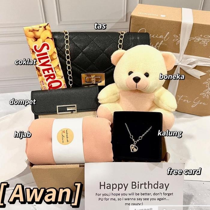 

[H.Jewelry] Kado Hampers Gift Box Hadiah Perempuan Wanita Cewek Cewe Hari Raya Birthday Ulang Tahun