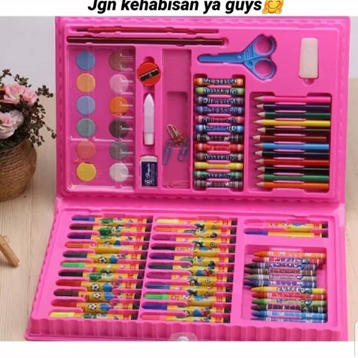 

Krayon Set Crayon Paket Alat Melukis Mewarnai Coloring Set 86Pcs Murah