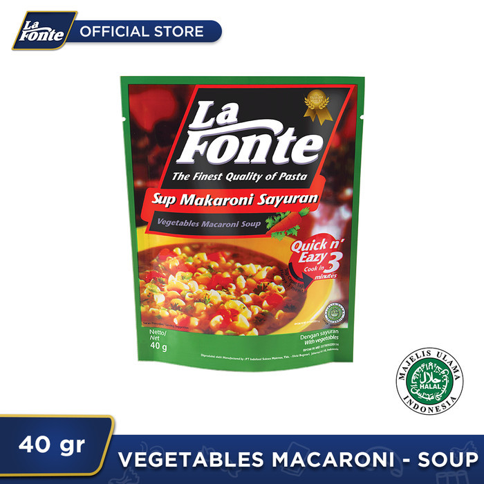 

1 Pc - La Fonte Sup Macaroni Sayuran 40gr