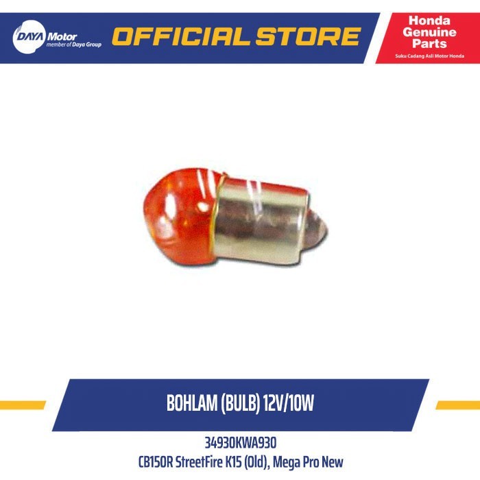 34930KWA930 Bolham (Bulb 12V -10W) Mega Pro 2010