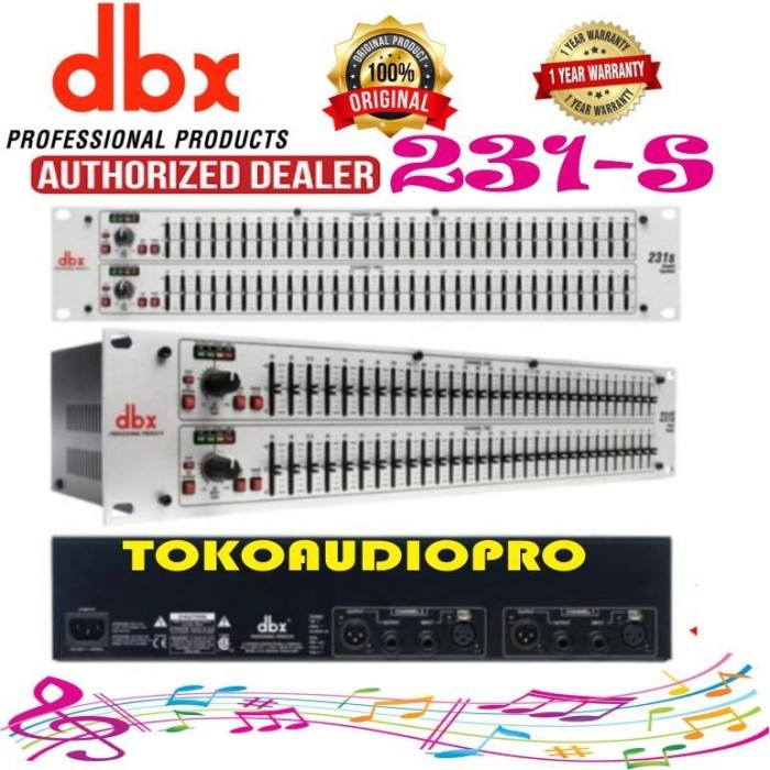 TERLARIS DBX 231S Stereo Graphic Equalizer Original dbx231S