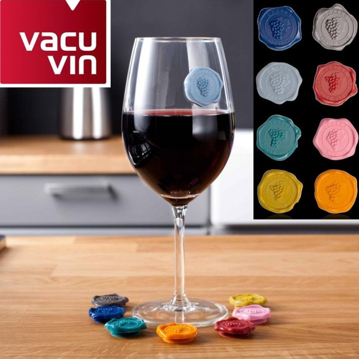 

Vacu Vin Glass Markers Classic 8pcs - Marker Penanda Gelas Wine