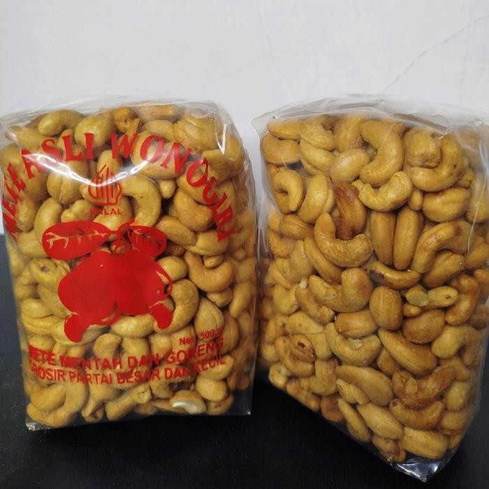 

terbaru !!! kacang mete super goreng gurih bawang kemasan 500gr food snacks mede asli wonogiri ready