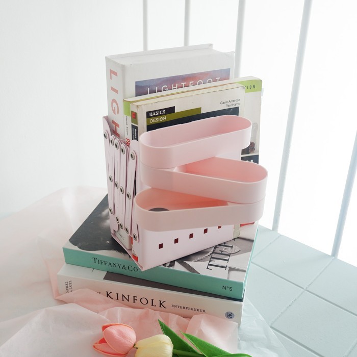 

HOT SALE! Pinkabulous Storytime Adjustable Bookends With Penholder - Pembatas Buku