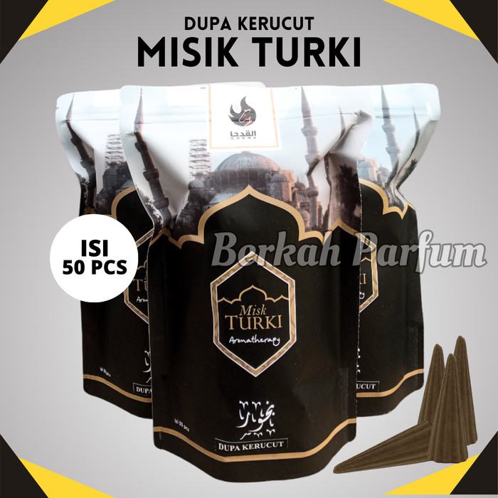 Dupa Bukhur Kerucut Gaharu Bakar Wangi Arab Isi 50 Misik Turki