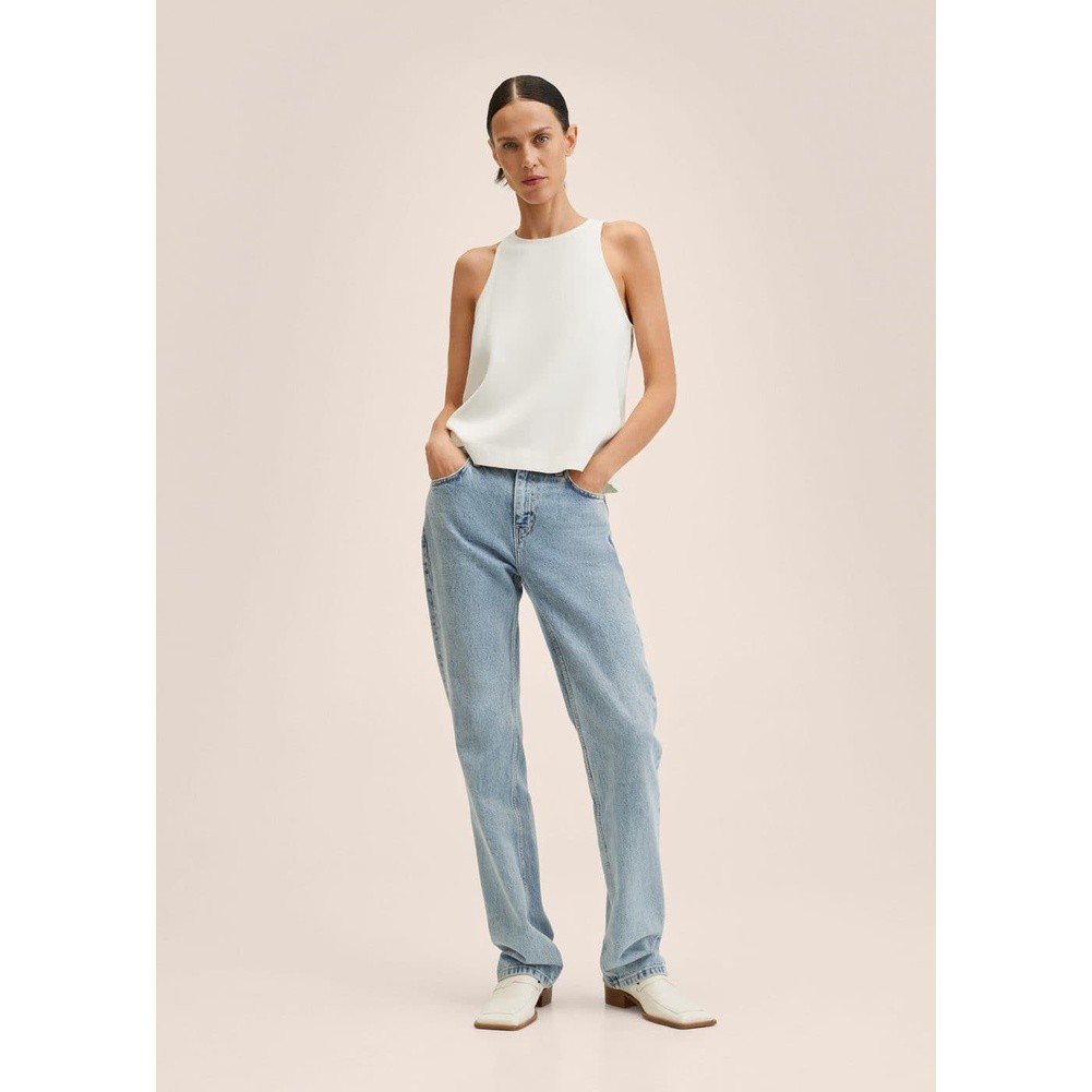 MANGO - TANKTOP TICKET-H-Putih