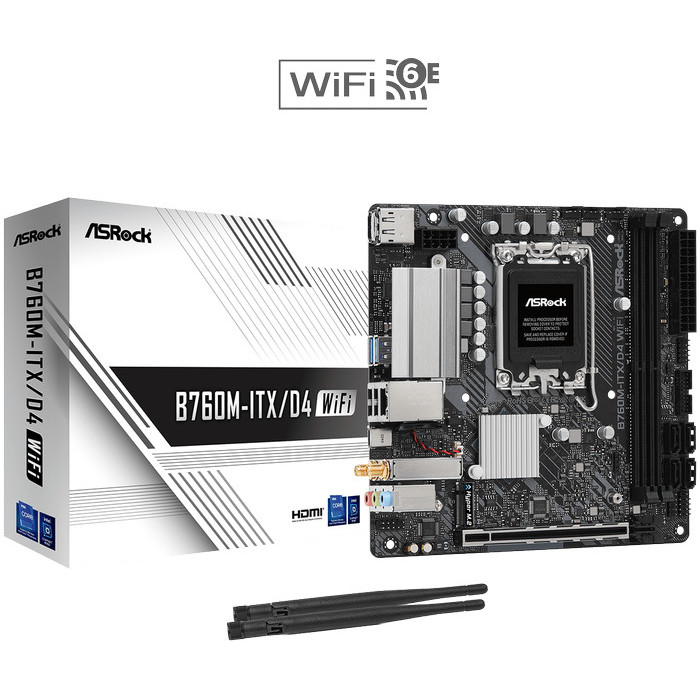 PROMO! ASRock B760M-ITX/D4 WiFi LGA 1700 Mini itx Motherboard Intel