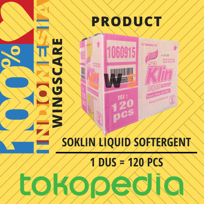 SOKLIN LIQUID Deterjen Cair 500 Sachet - 1 Dus / 120 Pcs
