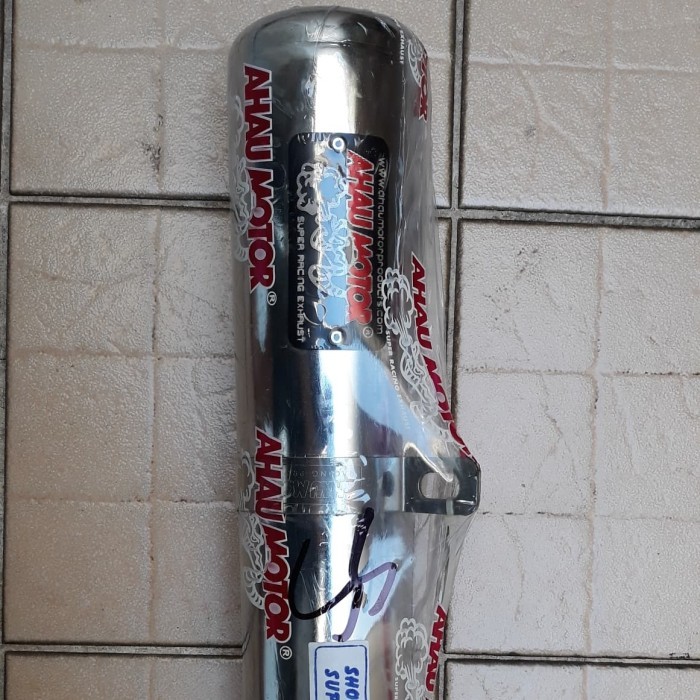 Knalpot Ahau Motor Chamber Chrome Bebek Supra, Grand , Jupiter Z, Vega