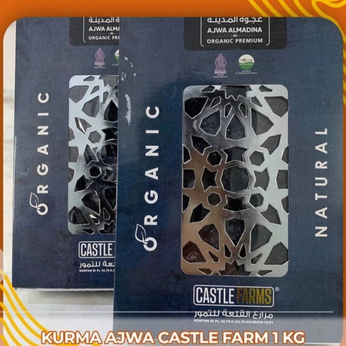 

Kurma Ajwa Castle Farms organik premium 1kg